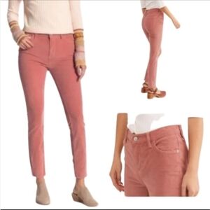 We the Free pink Corduroy Pants highrise skinny jeans boho chick size 27 regular